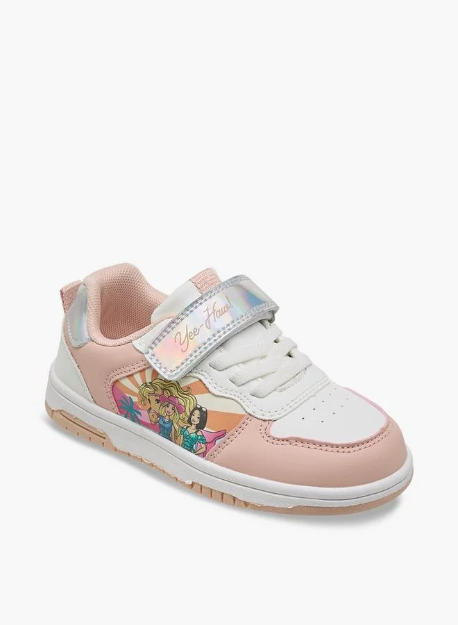 باربي Girls Hook And Loop Ankle Sneakers